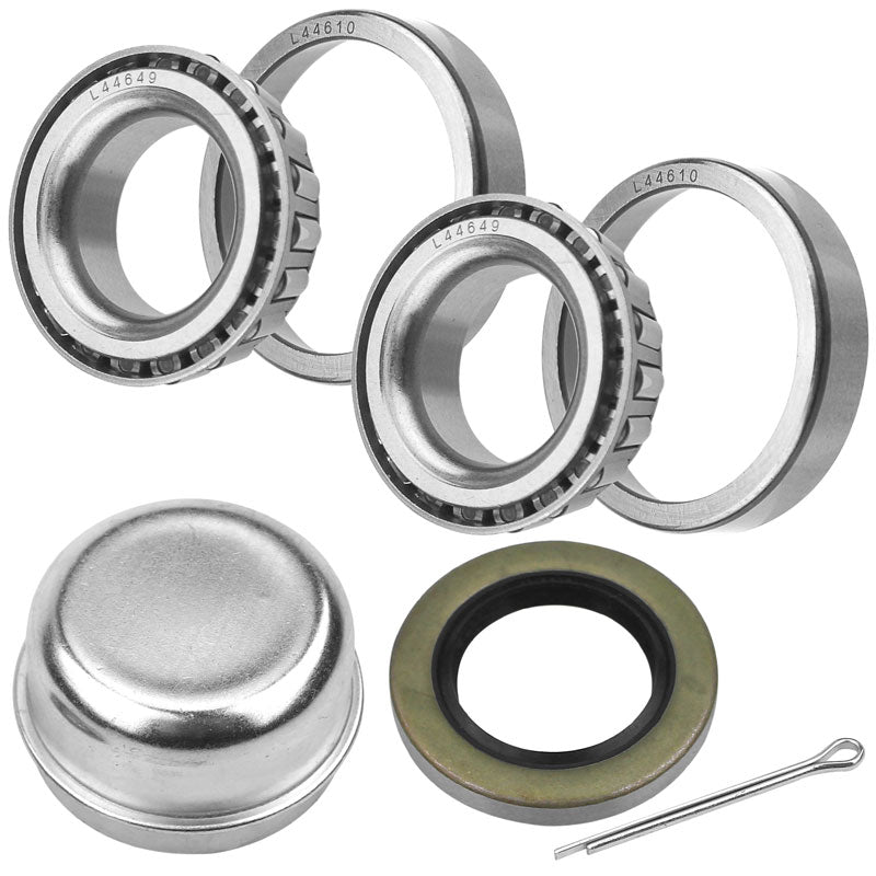 Trailer Bearing Repair Kit for L44649 Seal 1.250'' for 2000# EZ Axles 1-1/16'' Tapered Spindles. MotorbyMotor