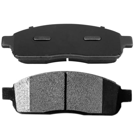 Front Ceramic Brake Pads w/Hardware Kits Fits for Ford F-150 2005-2008, Lincoln Mark LT 2006-2008 Low Dust Brake Pad (All Models)-4 Pack MotorbyMotor