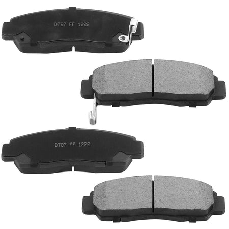 Front Ceramic Brake Pads w/Hardware Kits Fits for Acura CL CSX RL TL TSX, Honda Accord Civic-4 Pack MotorbyMotor