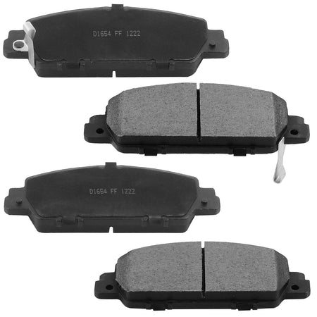 Front Ceramic Brake Pads w/Hardware Kits Fits for Honda HR-V 2016 - 2020, Honda Accord 2013-2020-Ceramic Low Dust Brake Pad-4 Pack MotorbyMotor