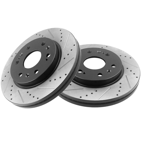 MotorbyMotor Front Brake Rotors 330mm Drilled & Slotted Brake Rotor Fits for Cadillac Escalade ESV EXT, Chevrolet Tahoe Avalanche Suburban Express Silverado 1500, GMC Yukon XL Savana Sierra 1500 MotorbyMotor