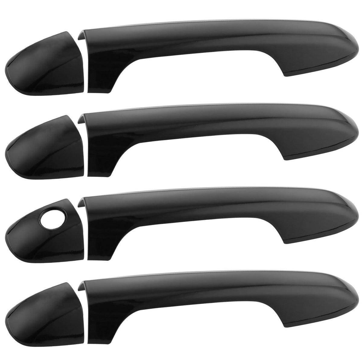 4Pcs Front and Rear Glossy Black Door Handle Covers Trim Fits for Toyota Tacoma 2016 2017 2018 2019 2020 2021 Car Door Handle. MotorbyMotor