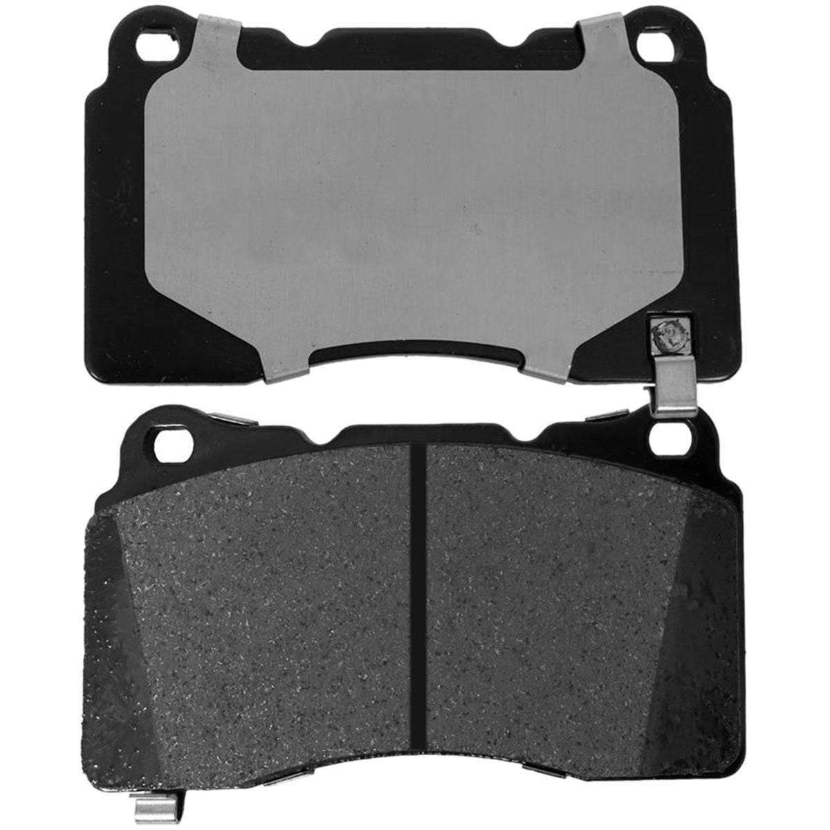 MotorbyMotor 4PC Front Ceramic Brake Pads with Hardware Kits, Buick Regal Sportback Tourx, Caillac ATS CT6 CTS STS XTS, Chevrolet Camaro Corvette, Ford GT Mustang, Hyundai Genesis Coupe, Pontiac G8 MotorbyMotor