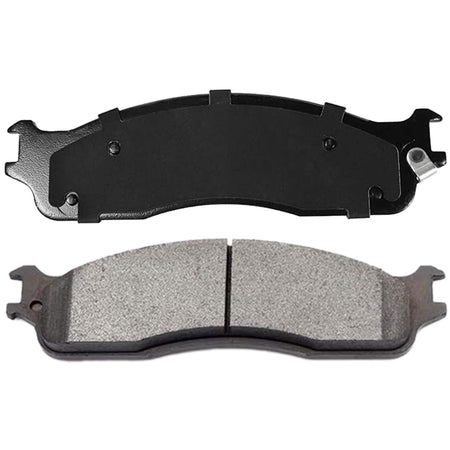 MotorbyMotor 4PC Front Ceramic Brake Pads with Hardware Kits, Dodge Ram 1500 06-08 (Mega Cab Models ONLY), Dodge Ram 2500 Ram 3500 03-08 (All Models) Low Dust Brake Pad MotorbyMotor