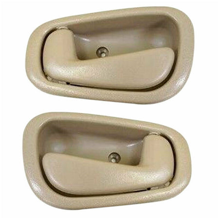 Interior Tan Beige Door Handle for 1998-2002 Toyota Corolla, 1998-2002 Chevy Prizm Inside Door Handles-4PK, Front or Rear MotorbyMotor