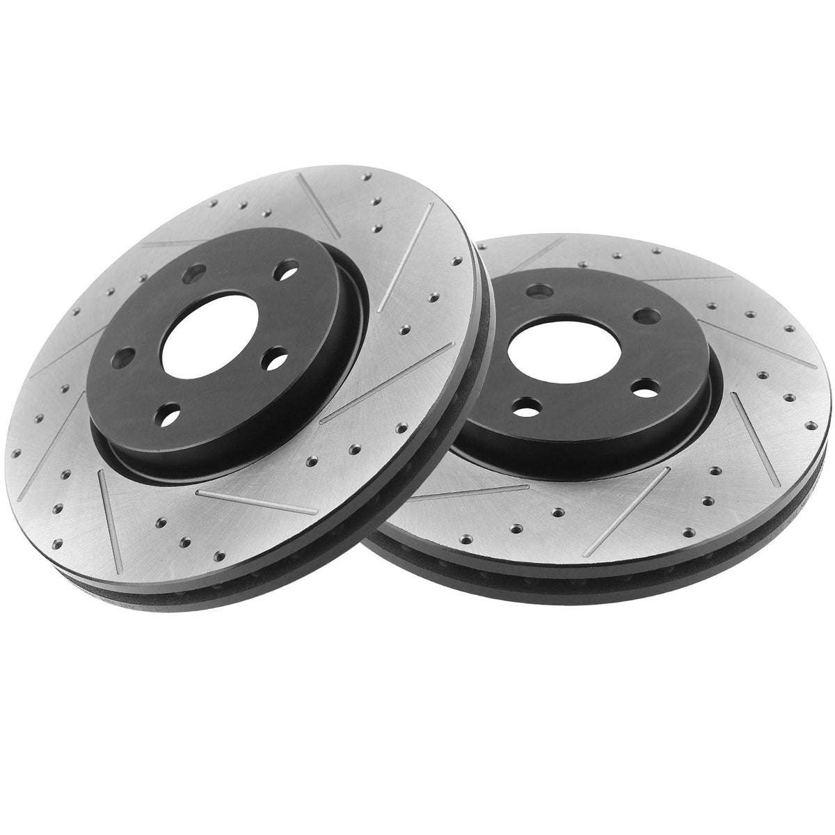 Front Drilled and Slotted Disc Brake Rotors Fit 2012 2013 2014 2015 2016 2017 2018 2019 Ford F-250 F-450 Super Duty[2013 2014 2015 2016 Ford F-350 Super Duty] 8 Lugs 4WD MotorbyMotor