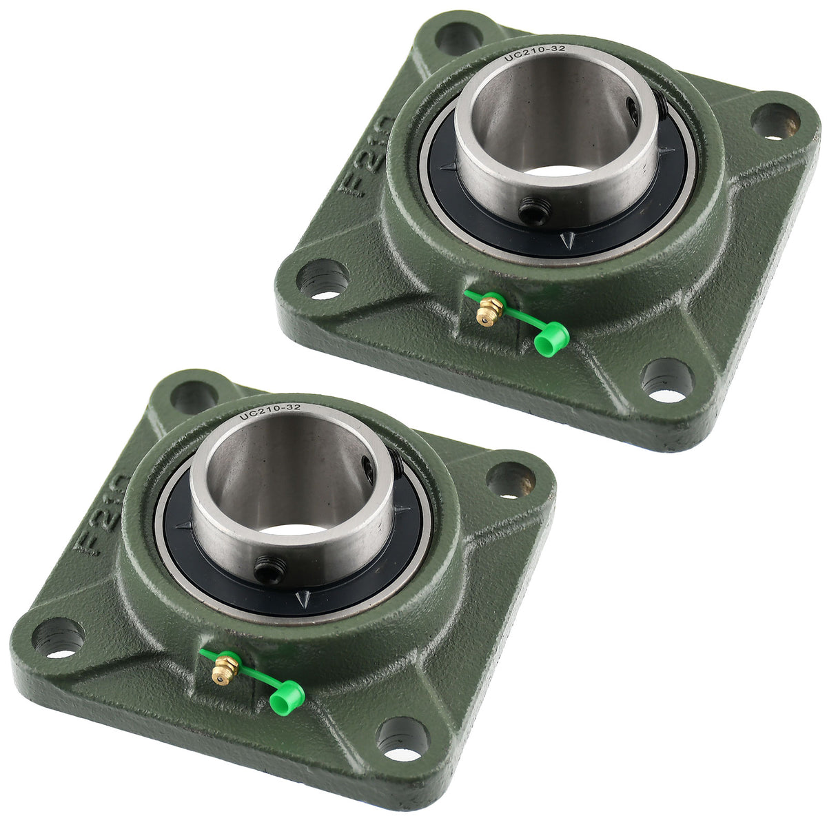 UCF210-32 Solid Pillow Block Flange Mounted Bearing-2" Bore 4 Bolt 23.3 kN-Self Aligning-Pillow Block Bearing-2 Pack MotorbyMotor