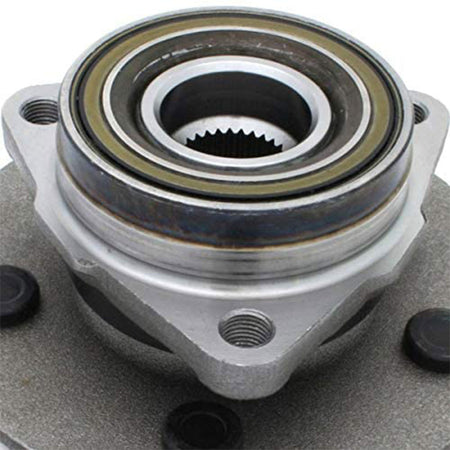 MotorbyMotor 515017 Front Wheel Bearing and Hub Assembly 4WD with 5 Lugs Fits for Ford F-150 1997-2000 Low-Runout OE Directly Replacement Hub Bearing (2 Wheel ABS) MotorbyMotor