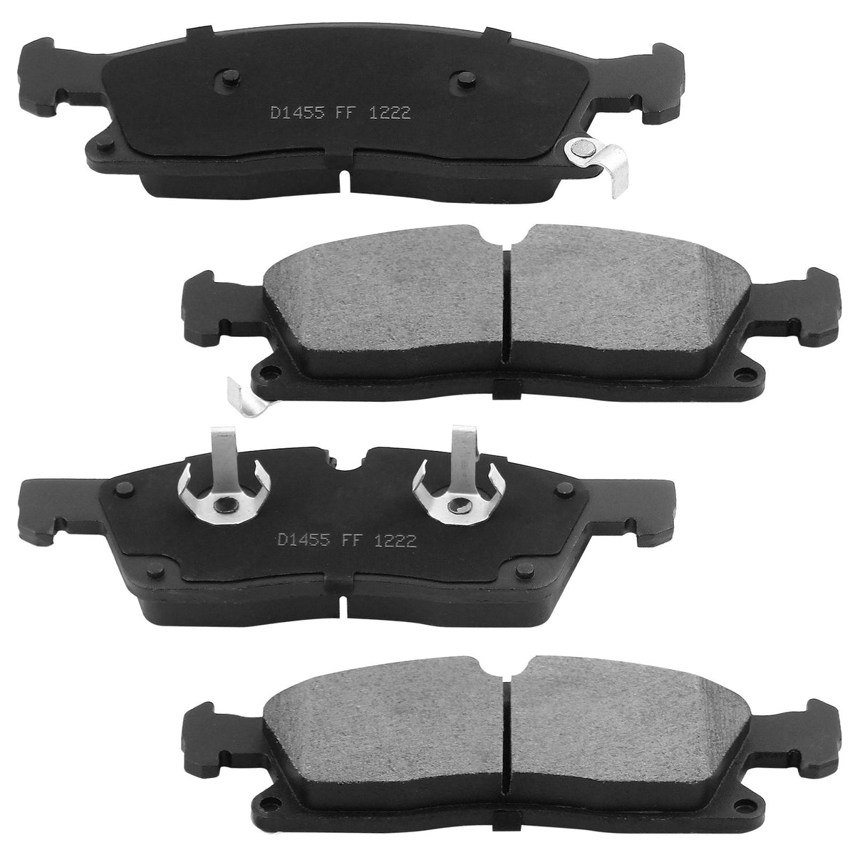 MotorbyMotor Front Brake Rotors & Brake Pad Kit 350mm Drilled & Slotted Design Fits for Jeep Grand Cherokee 2011-2017 (Exclude SRT Model or 6.2L /6.4L), Dodge Durango 2011-2017 (5.7 Only MotorbyMotor