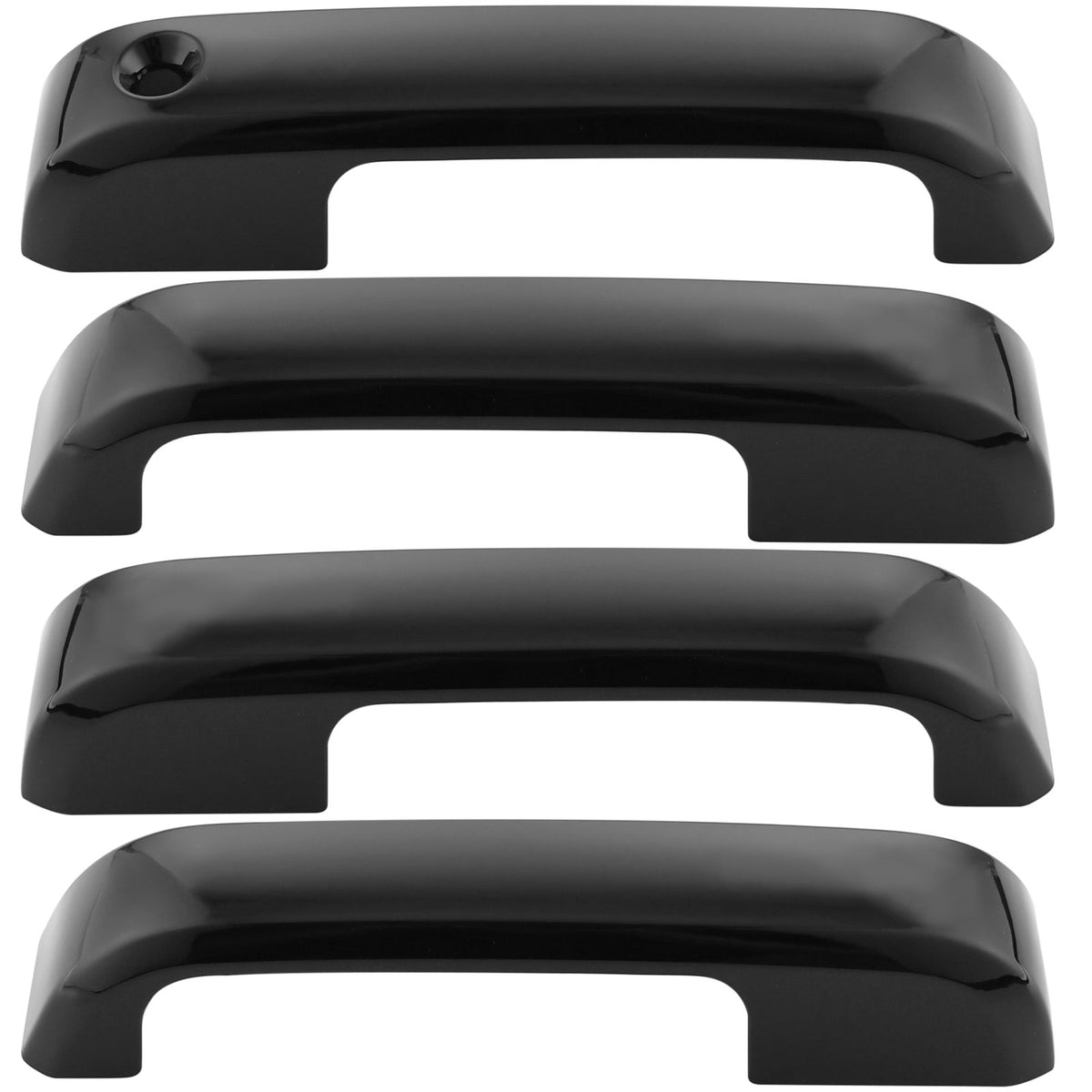 4PCS Exterior Door Handle Fits for 2015-2020 Ford F-150, 2017-2022 Ford F-250 F-350 F-450 Super Duty Outer Outside Car Door Handle (Gloss Black) MotorbyMotor