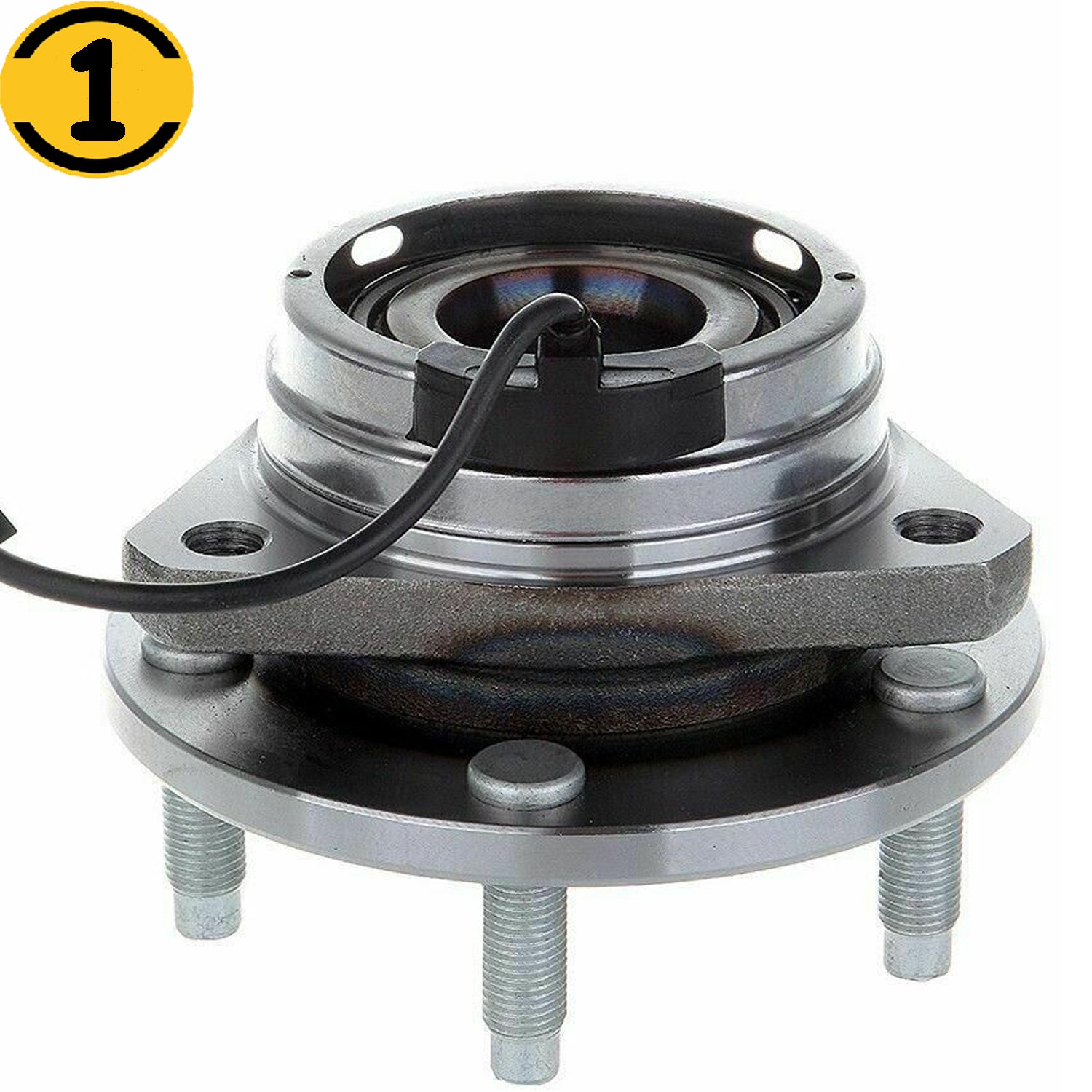 MotorbyMotor 513214 Front Wheel Bearing and Hub Assembly with 5 Lugs fits for Chevrolet Cobalt HHR Malibu,Pontiac G6,Saturn Aura Low-Runout OE Directly Replacement Hub Bearing w/ABS MotorbyMotor