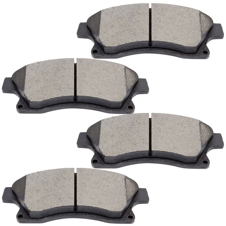 Front Ceramic Brake Pads w/Hardware Kits Fits for Chevrolet Cruze Limited, Chevrolet Sonic-Ceramic Low Dust Brake Pad-4 Pack MotorbyMotor