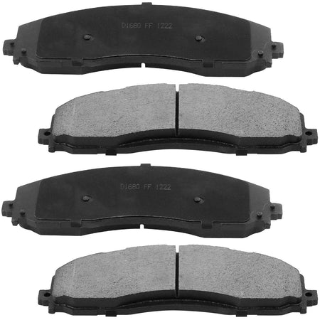 Front Drilled & Slotted Disc Brake Rotors w/Ceramic Pads Fits for 2013-2020 Ford F-250 F-350 Super Duty Pickup MotorbyMotor