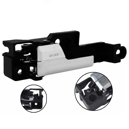 Front Left Interior Door Handle Fits for Ford Fusion,Lincoln MKZ,Lincoln Zephyr,Mercury Milan Driver Side Inner Door Handles (Black Bases with Chrome Levers) MotorbyMotor