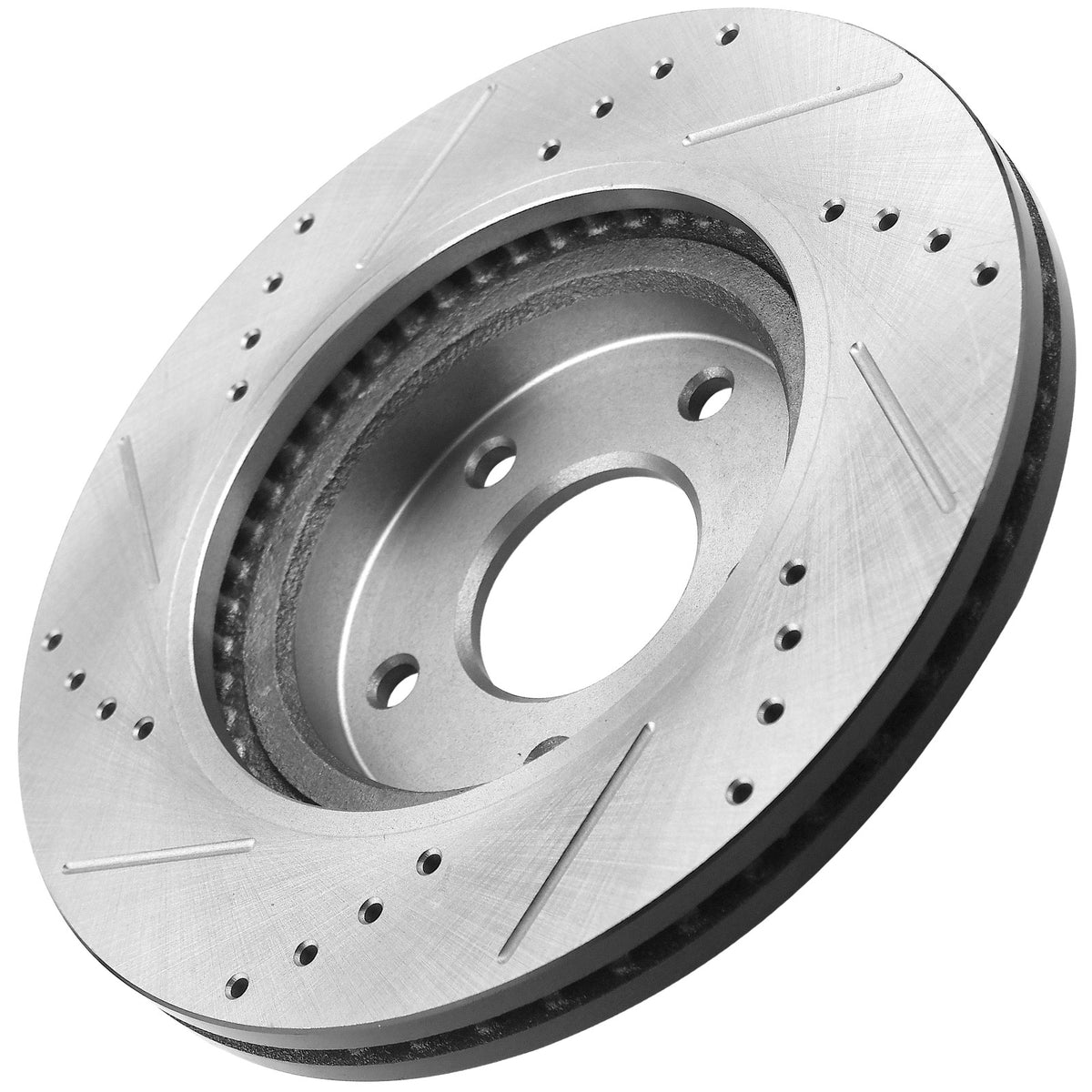 MotorbyMotor Front Brake Rotors 302.8mm Drilled & Slotted Brake Rotor Fits for Ford Escape Mercury Mariner 05-07(Rear Disc Models ONLY), Mazda Tribute Mercury Mariner Ford Escape-ALL MotorbyMotor