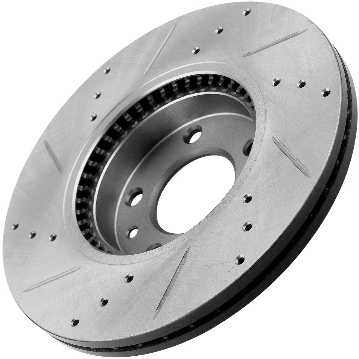 MotorbyMotor Front Brake Rotors 299mm Drilled & Slotted Brake Rotor Fits for Ford Fusion, Lincoln MKZ Zephyr, Mazda 6 (Not Included Speed Model), Mercury Milan-All Models MotorbyMotor