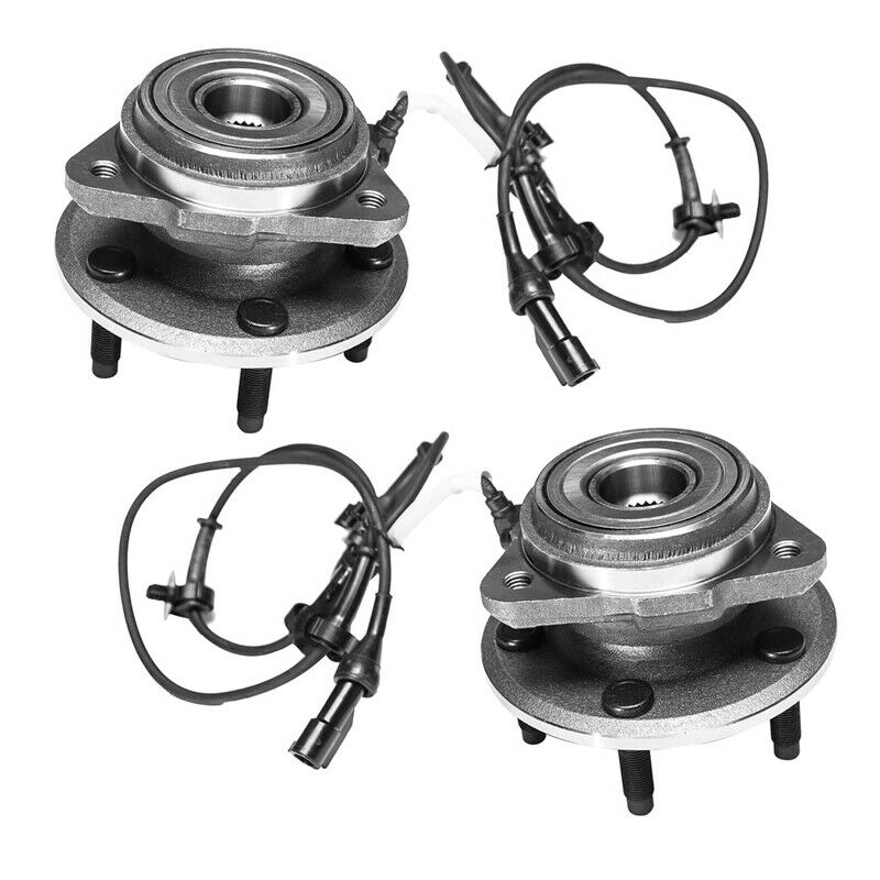 MotorbyMotor 515003 Front Wheel Bearing and Hub Assembly with 5 Lugs Fits for Ford Ranger Explorer Sport Trac, Mazda B4000 B3000 B2300, Mercury Mountaineer Hub Bearing (w/ABS)-2PK MotorbyMotor