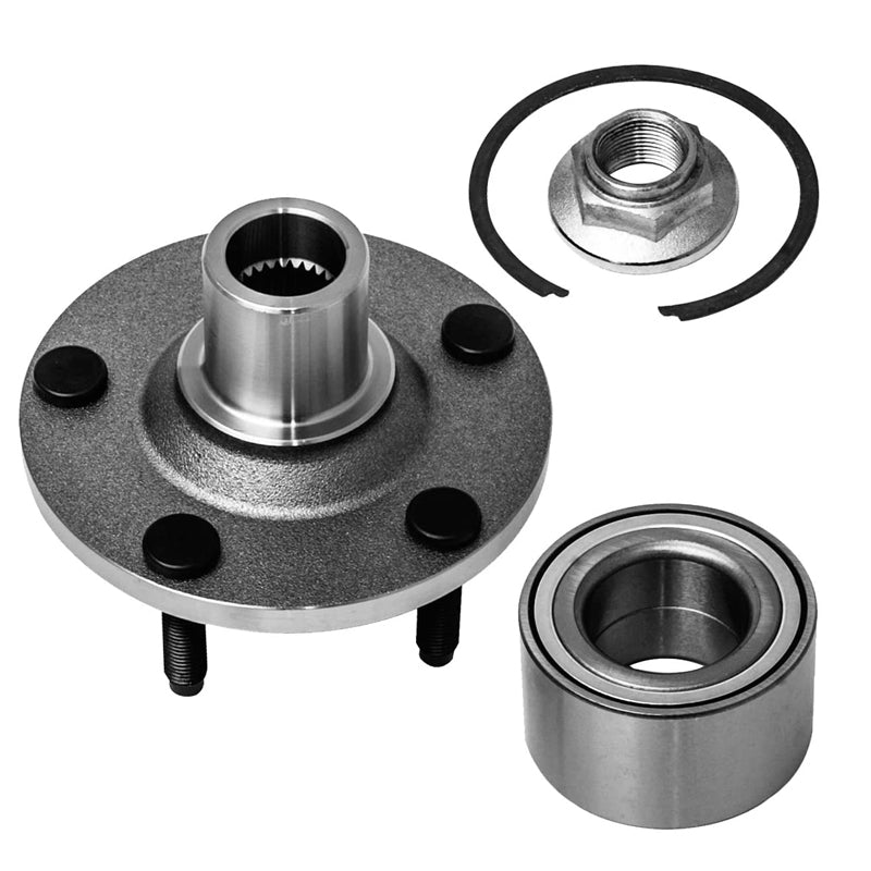 MotorbyMotor 518515 Front Heavy Duty Wheel Bearing Assembly with 5 Lugs Fits for 2001-2012 Ford Escape, 2001-2011 Mazda Tribute, 2005-2011 Mercury Mariner Wheel Bearing Hub Assembly-2PK MotorbyMotor