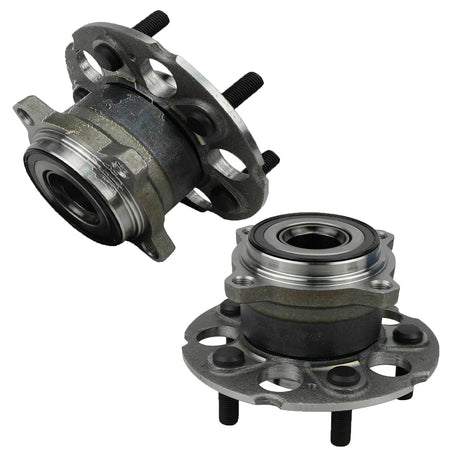 MotorbyMotor 512345 Rear Wheel Bearing and Hub Assembly with 5 Lugs Fit for 2007-2012 Acura RDX (All Models), 2007-2011 Honda CR-V (4WD ONLY) Low-Runout OE Directly Replacement Hub Bearing-2PK MotorbyMotor