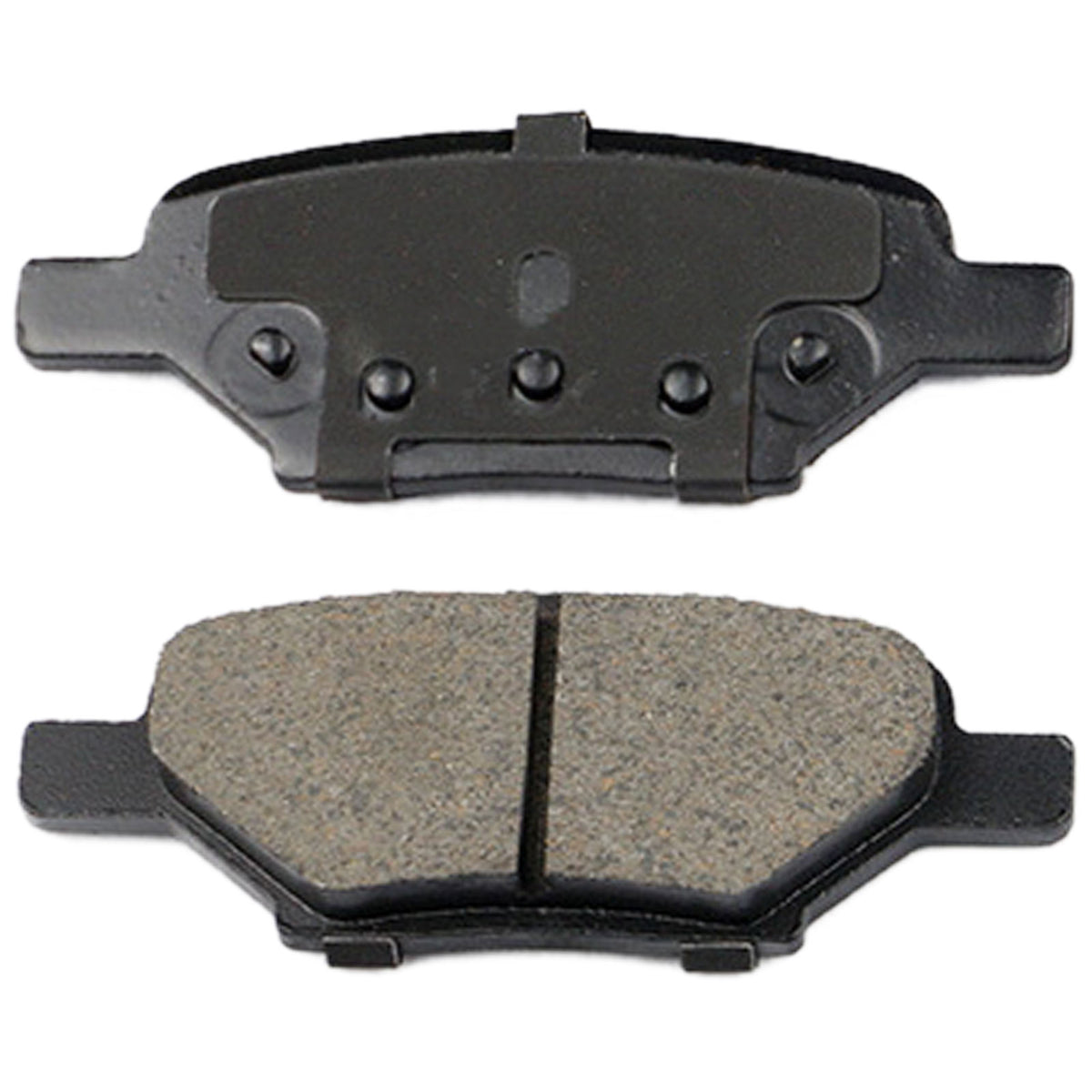 Rear Ceramic Brake Pads w/Hardware Kits Fits for Chevolet Cobalt HHR Malibu, Pontiac G5 G6, Saturn Aura Ion-Ceramic Low Dust Brake Pad-4 Pack MotorbyMotor