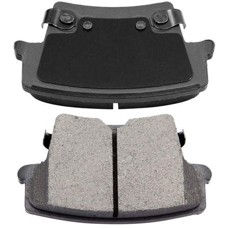 Rear Ceramic Brake Pads w/Hardware Kits Fits for Chrysler 300, Dodge Avenger Challenger Charger Magnum-Low Dust Brake Pad-4 Pack MotorbyMotor