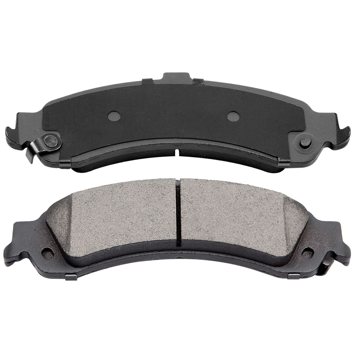 Rear Ceramic Brake Pads w/Hardware Kits Fits forCadillac Escalade ESV EXT, Chevrolet Avalanche Silverado Suburban 1500 Tahoe, GMC Sierra 1500 Yukon XL 1500-4 Pack MotorbyMotor