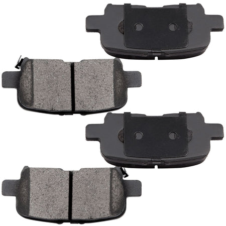 Rear Ceramic Brake Pads w/Hardware Kits Fits for Acura ZDX RLX MDX, Honda Odyssey Pilot (All Models)-4 Pack MotorbyMotor