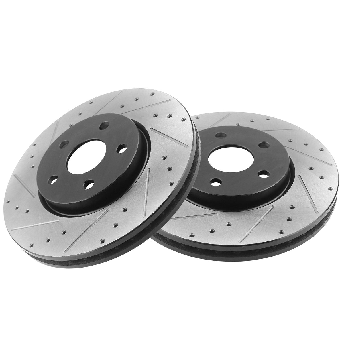 MotorbyMotor Front Brake Rotors 303mm Drilled & Slotted Design Brake Rotor Fits for Chevrolet Impala Monte Impala Limited, Buick Lucerne MotorbyMotor