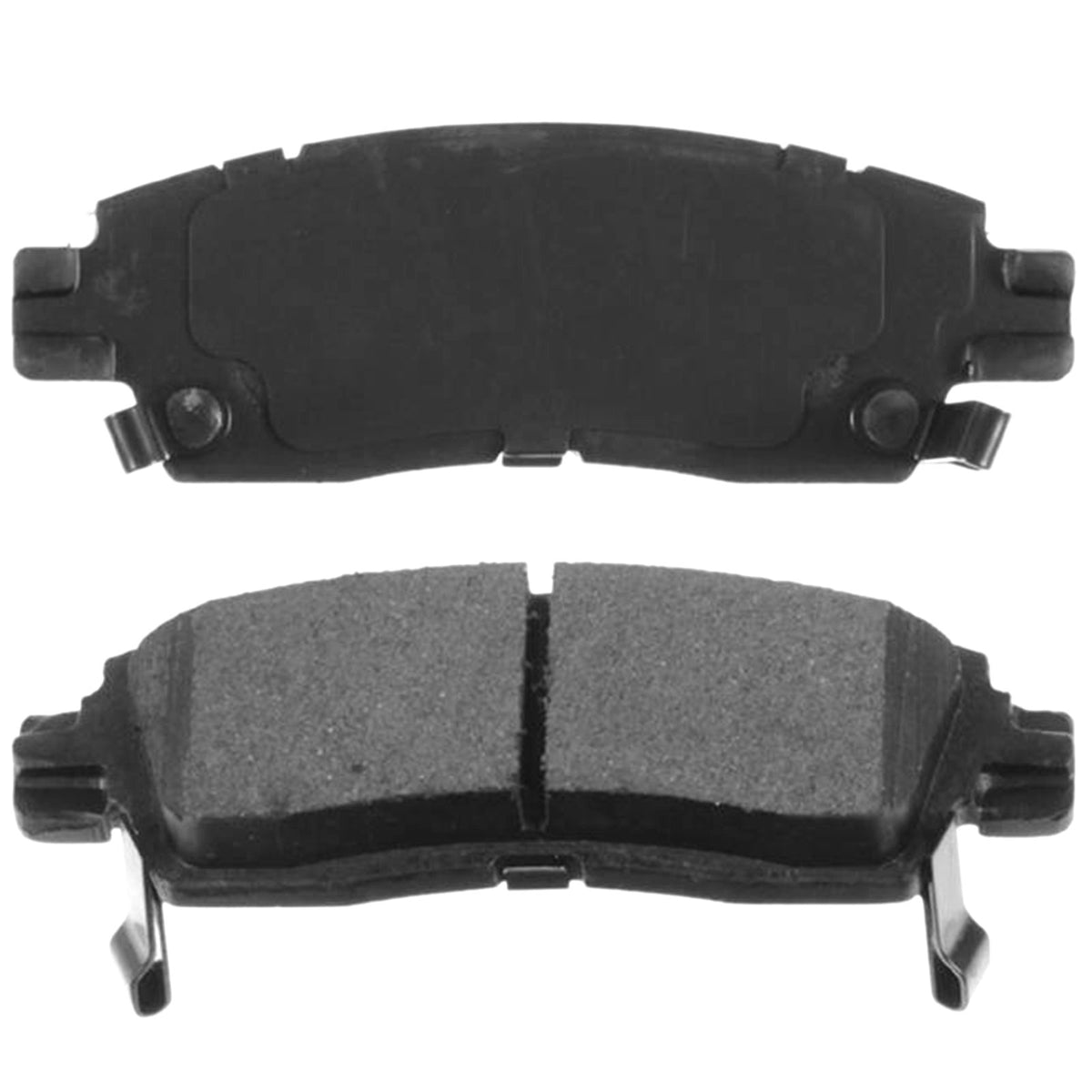 4PC Rear Ceramic Brake Pads with Hardware Kits Fits for Buick Enclave Rainier, Chevrolet SSR Trailblazer EXT Traverse Equinox, GMC Acadia Envoy XL XUV, Isuzu Ascender, Oldsmobile Bravada, Saab 9-7X MotorbyMotor