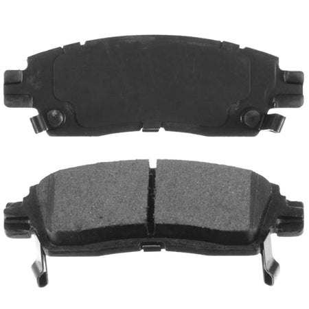 4PC Rear Ceramic Brake Pads with Hardware Kits Fits for Buick Enclave Rainier, Chevrolet SSR Trailblazer EXT Traverse Equinox, GMC Acadia Envoy XL XUV, Isuzu Ascender, Oldsmobile Bravada, Saab 9-7X MotorbyMotor