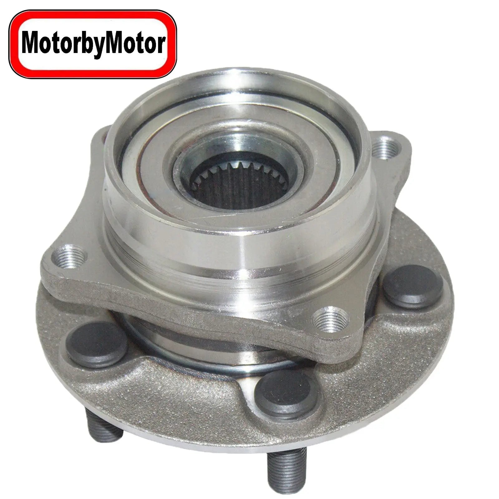MotorbyMotor 513265 Front Wheel Bearing and Hub Assembly with 5 Lugs fits for Toyota Prius Low-Runout OE Directly Replacement Hub Bearing MotorbyMotor