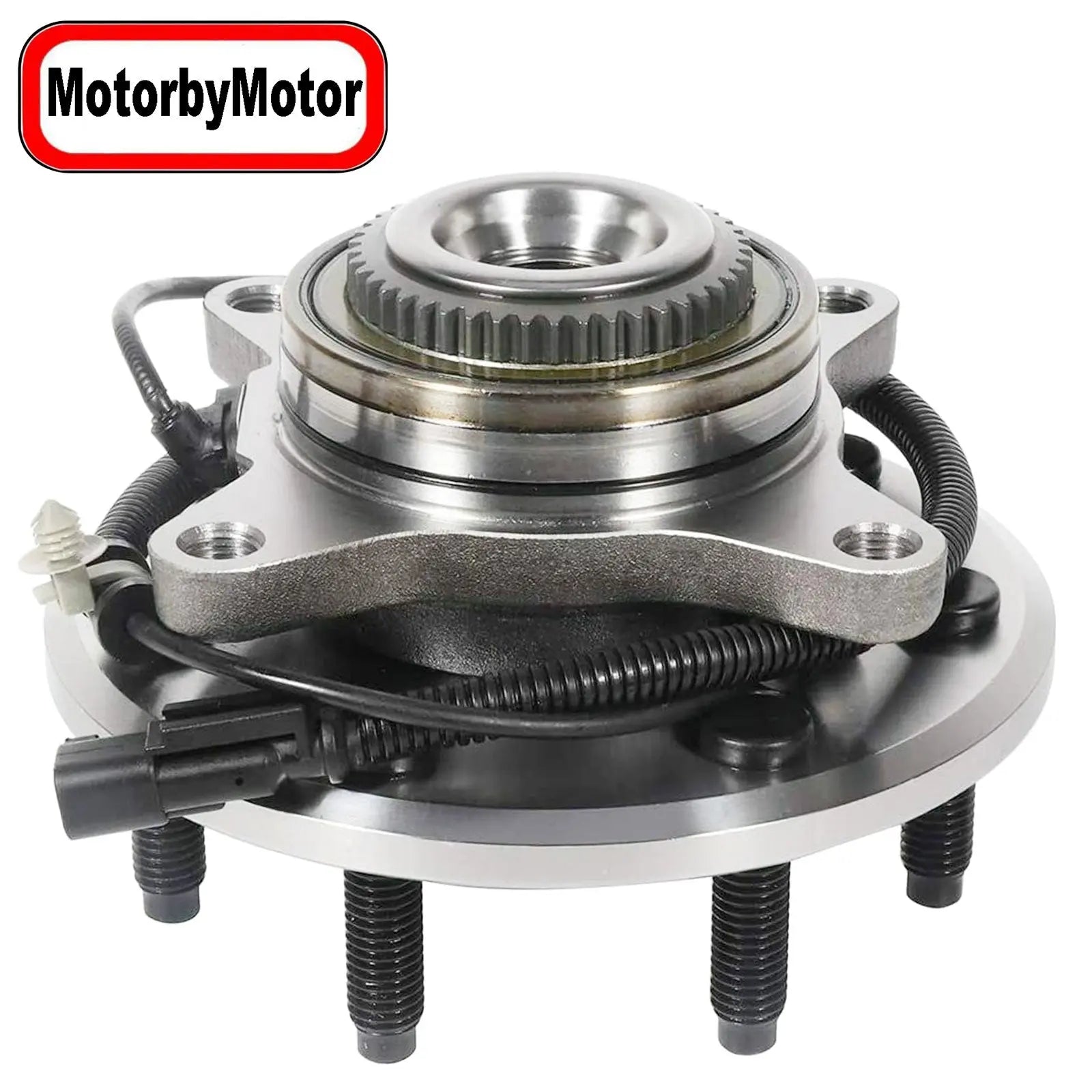 MotorbyMotor 513326 Front Wheel Bearing and Hub Assembly with 7 Lugs Fits for Ford F-150 2011-2014 Hub Bearing Assembly (w/ABS, 2WD 4WD Heavy Duty Payload) MotorbyMotor