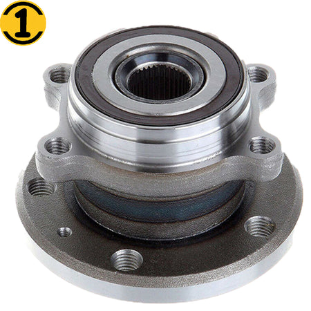 MotorbyMotor 512319 Rear Wheel Bearing and Hub Assembly fits for Audi Q3 TT, Volkswagen Beetle CC Eos Golf GTI Jetta Passat CC Tiguan Low-Runout OE. MotorbyMotor