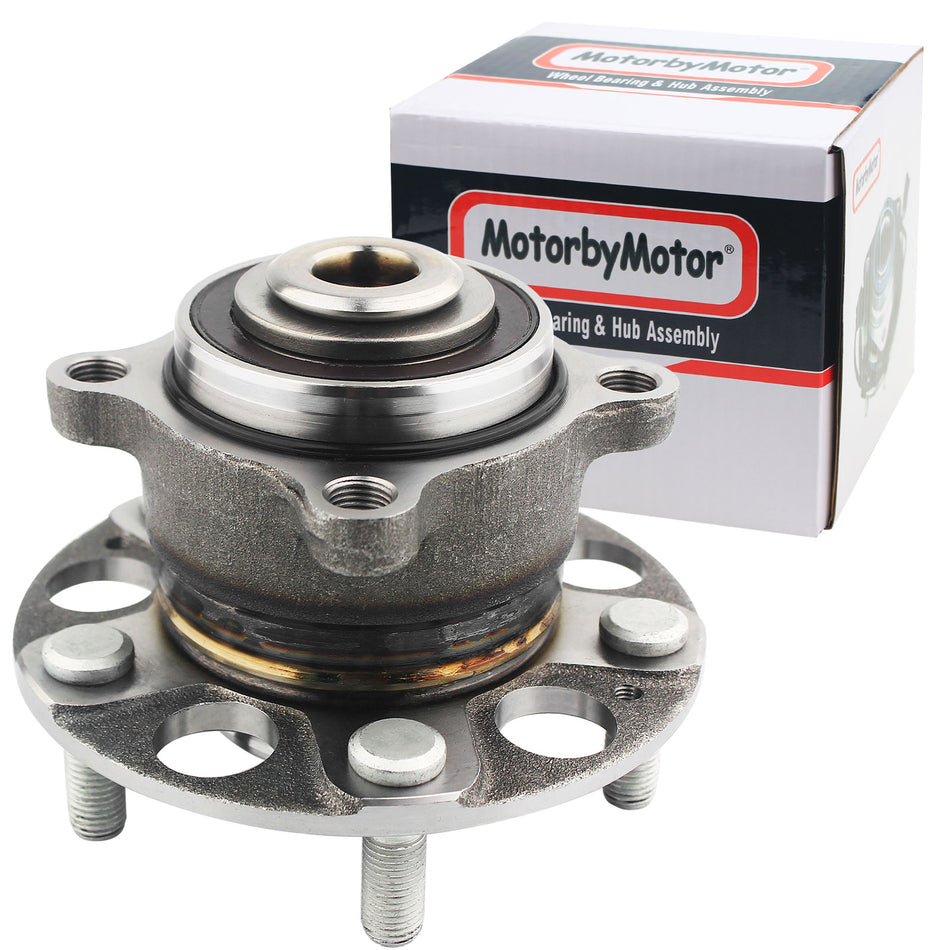 MotorbyMotor 512353 Rear Wheel Bearing and Hub Assembly with 5 Lugs fits for Acura TSX,Honda Accord Low-Runout OE Directly Replacement Hub Bearing MotorbyMotor