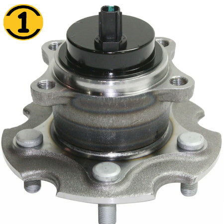 MotorbyMotor 512372 Rear Wheel Bearing and Hub Assembly with 5 Lugs, Lexus HS250H NX200T NX300 NX300H, Scion IM TC, Toyota RAV4 Low-Runout OE (w/ABS) MotorbyMotor