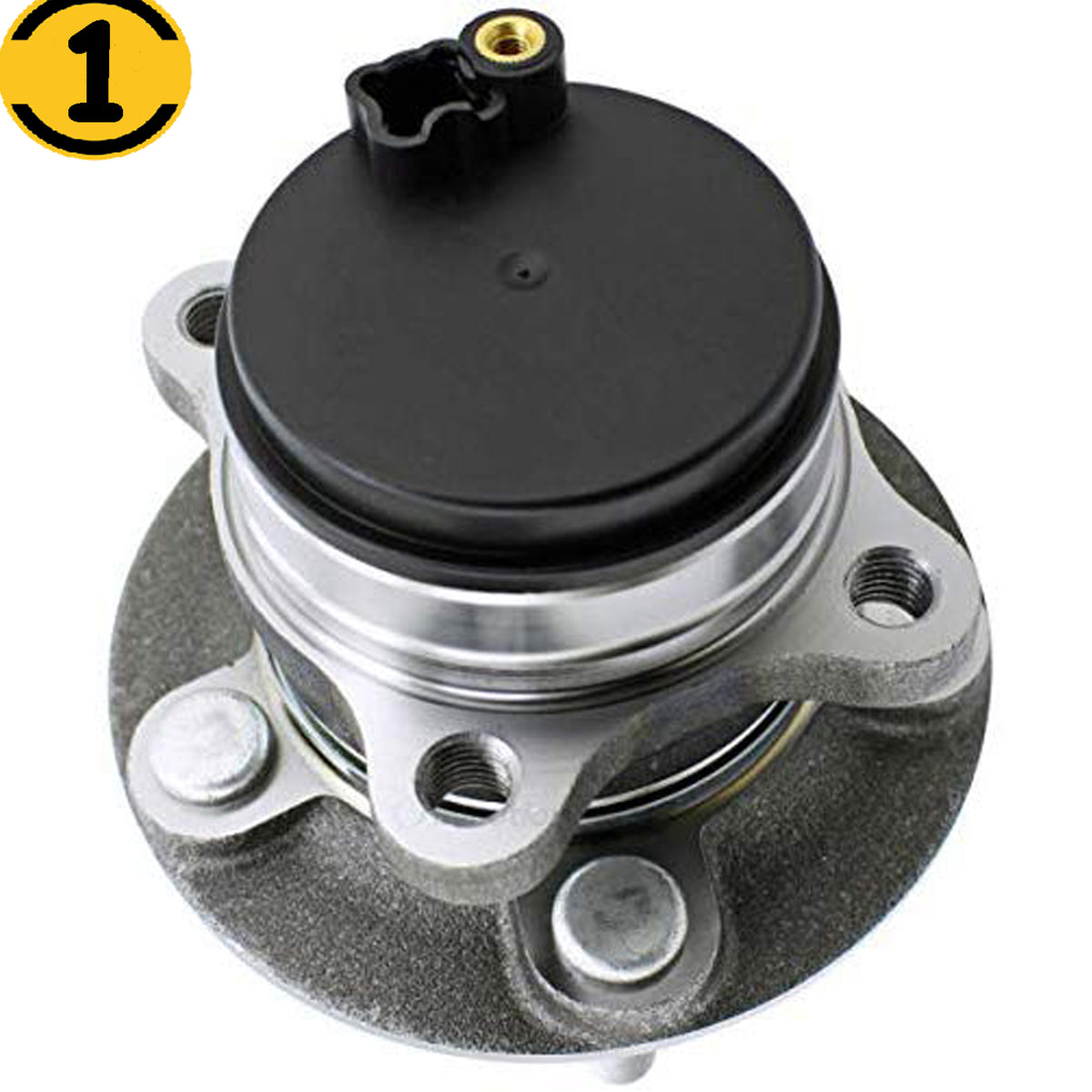 MotorbyMotor 512497 Rear Wheel Bearing and Hub Assembly with 5 Lugs Fits for 2014-2019 Ford Fusion, 2014-2016 Lincoln MKZ Low-Runout OE Directly Replacement Hub Bearing w/ABS Cap, 2WD FWD MotorbyMotor