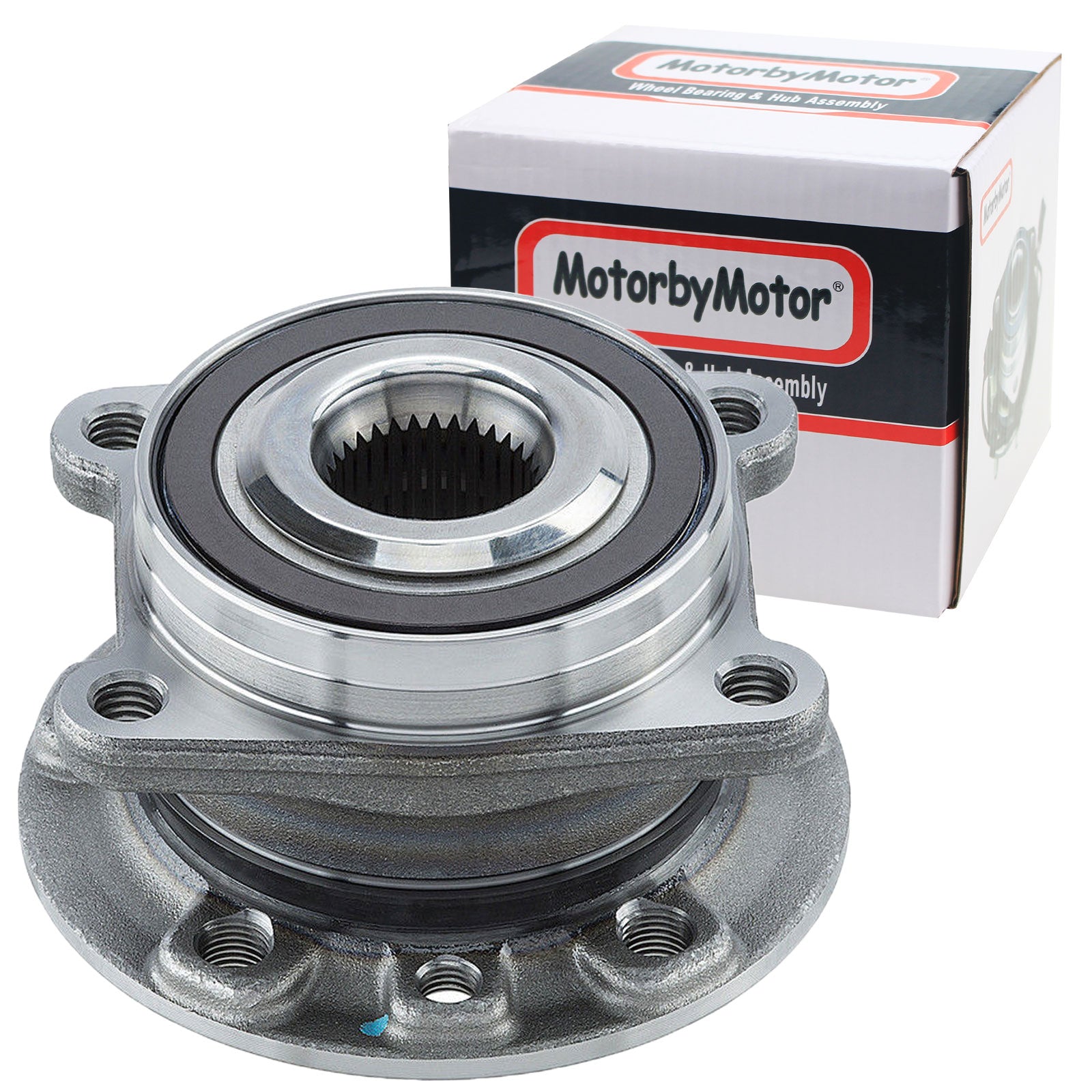 MotorbyMotor 512513 Front/Rear Wheel Bearing and Hub Assembly Front for Jeep Cherokee-Off Road Suspension Models Only,Rear for Chrysler 200 Jeep Cherokee-AWD Model Only Low-Runout OE Replacement w/ABS MotorbyMotor
