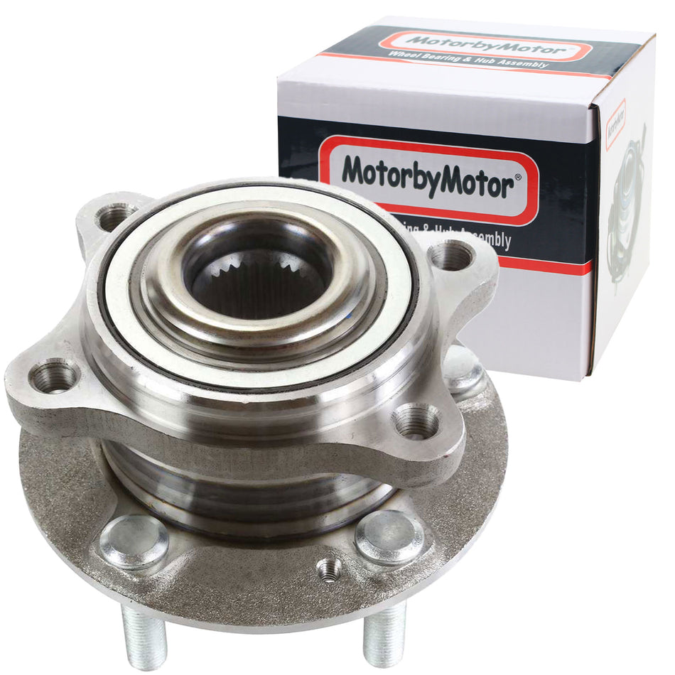 MotorbyMotor 513256 Rear Wheel Bearing and Hub Assembly with 5 Lugs fits for Hyundai Santa Fe,Hyundai Veracruz Low-Runout OE Directly Replacement Hub Bearing AWD MotorbyMotor