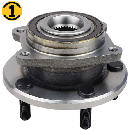 MotorbyMotor 513263 Front Wheel Bearing and Hub Assembly with 5 Lugs fits for Chrysler 200 Sebring Cirrus, Dodge Avenger Caliber Low-Runout OE Directly Replacement Hub Bearing (ABS Encoder) MotorbyMotor