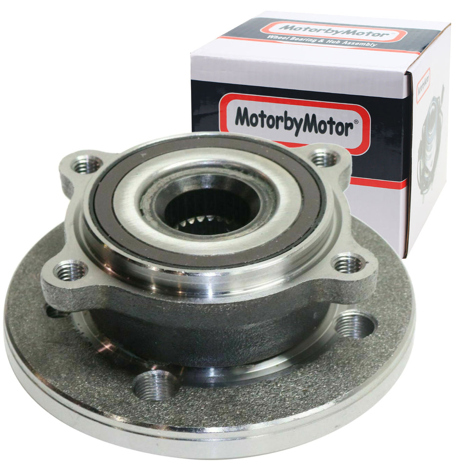 MotorbyMotor 513309 Front Wheel Bearing and Hub Assembly2WD FWD Fits for 2007-2015 Mini Cooper 4 Cyl Low-Runout OE Directly Replacement Hub Bearing MotorbyMotor