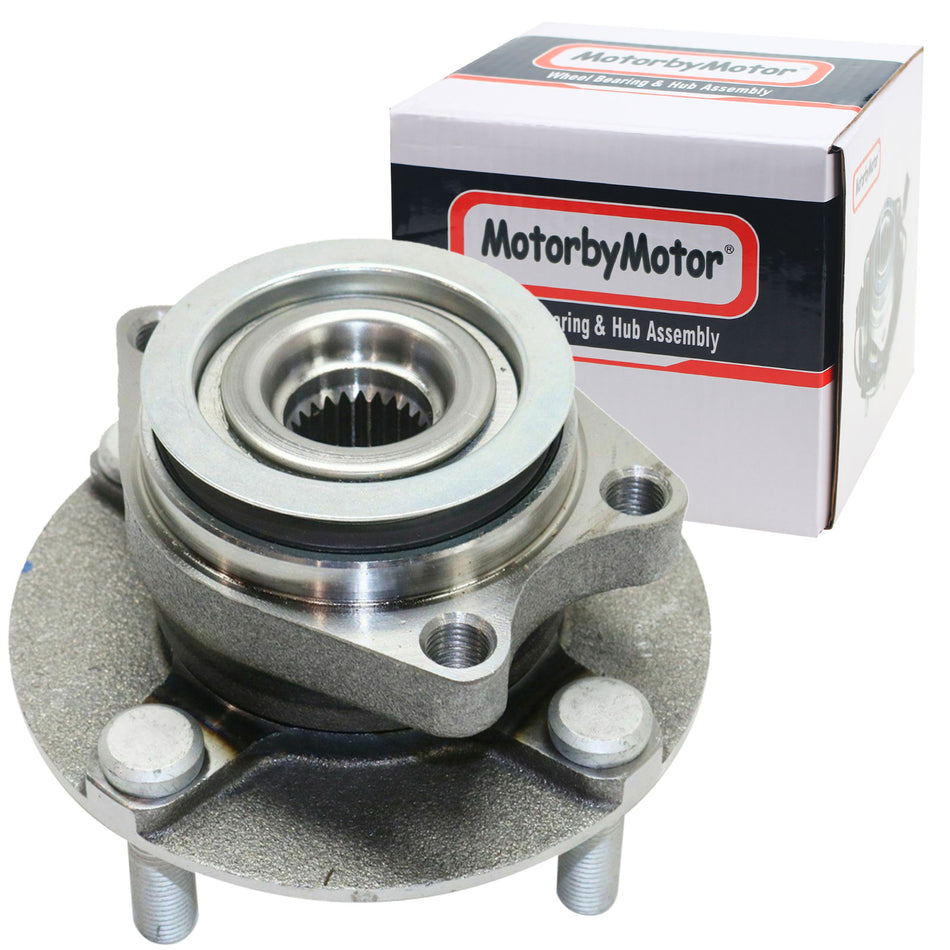 MotorbyMotor 513344 Front Wheel Bearing Hub Assembly 4 Lugs Nissan Cube Low-Runout OE Directly Replace Hub Bearing MotorbyMotor