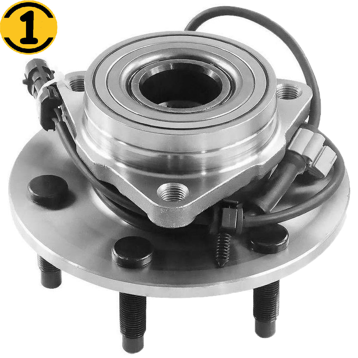 MotorbyMotor 515036 (4WD) Front Wheel Bearing and Hub Assembly with 6 Lugs w/ABS for Chevy Avalanche Express 1500 Silverado Suburban Tahoe, GMC Savana Sierra Yukon, Cadillac Escalade ESV EXT MotorbyMotor