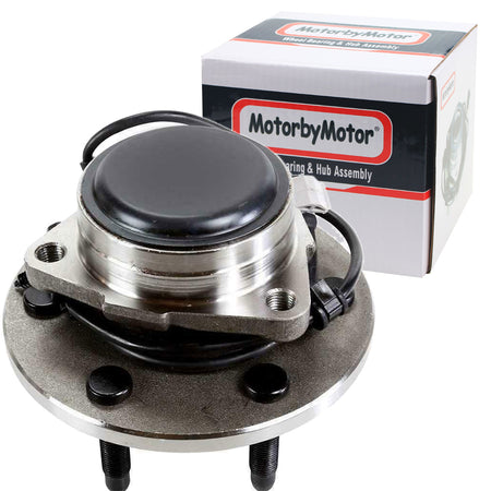 MotorbyMotor 515054 2WD Front Wheel Bearing Hub Assembly w/6 Lugs Fits for Chevy Avalanche Silverado Suburban 1500 Express 1500 2500, GMC Sierra 1500 Savana 1500 2500 Hub Bearing (2WD RWD) MotorbyMotor