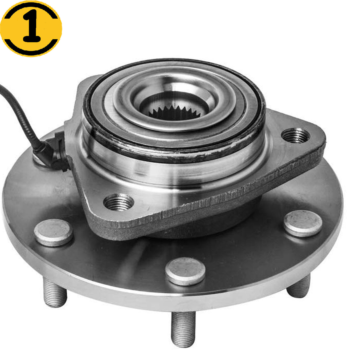 MotorbyMotor 515066 Front Wheel Bearing and Hub Assembly with 6 Lugs fits for Infiniti QX56, Nissan Armada Pathfinder Titan Low-Runout OE Directly Replacement Hub Bearing w/ABS MotorbyMotor