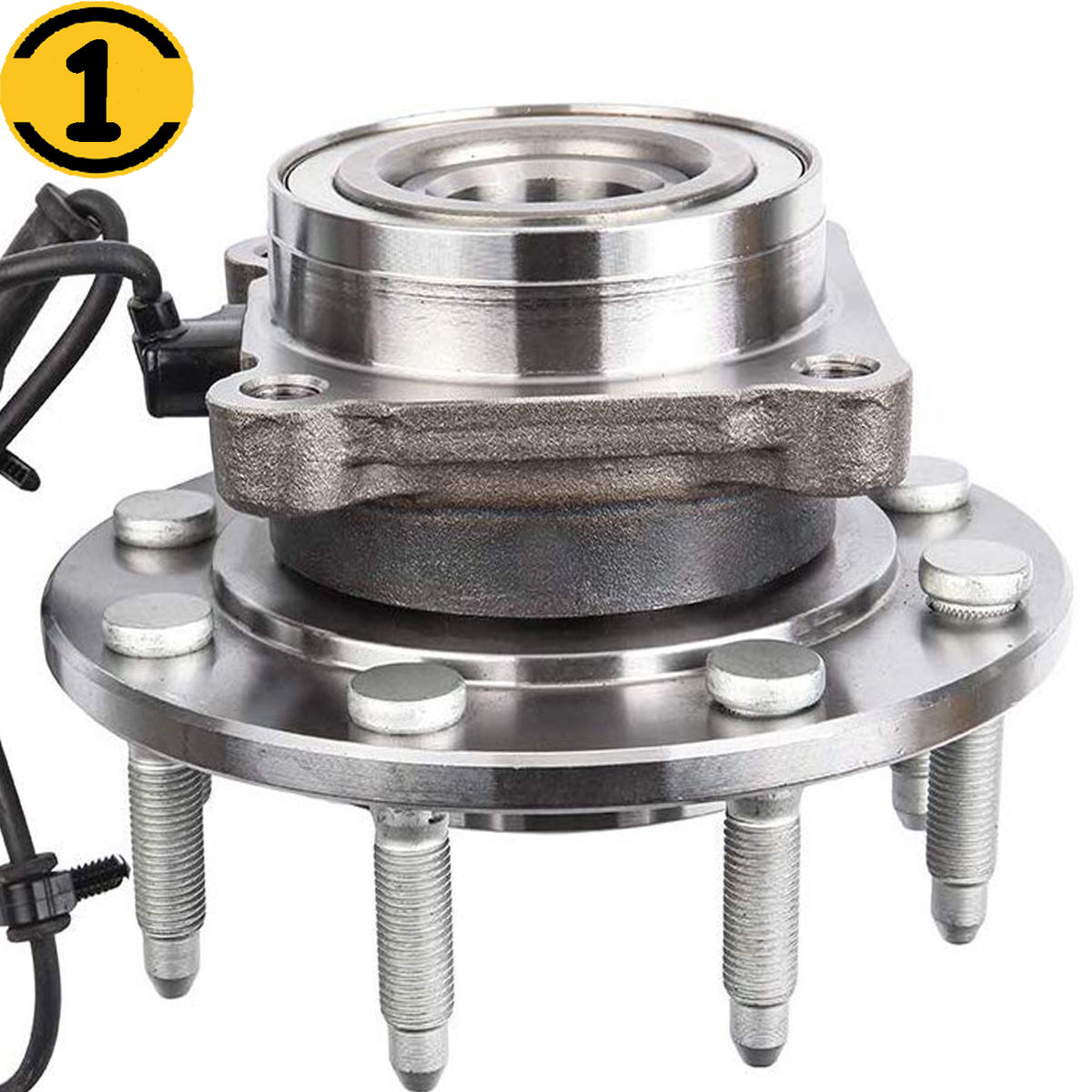 MotorbyMotor 515086 Front Wheel Bearing and Hub Assembly 2WD w/8 Lugs Fits for Chevy Avalanche Suburan 2500 Silverado 1500 2500, GMC Sierra 1500 2500 Yukon XL 2500 Hub Bearing (2WD RWD, w/ABS) MotorbyMotor