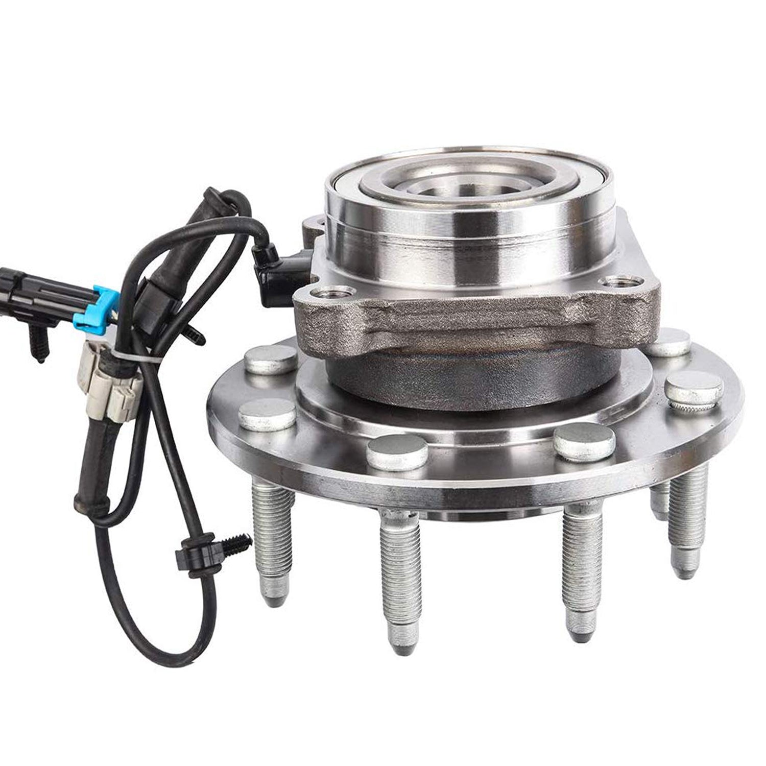 MotorbyMotor 515086 Front Wheel Bearing and Hub Assembly 2WD w/8 Lugs Fits for Chevy Avalanche Suburan 2500 Silverado 1500 2500, GMC Sierra 1500 2500 Yukon XL 2500 Hub Bearing (2WD RWD, w/ABS) MotorbyMotor