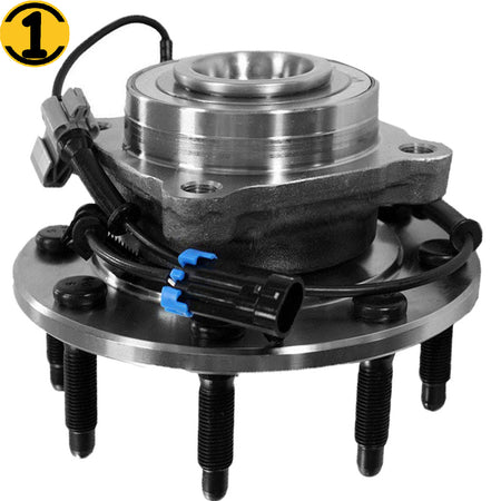 Motorbymotor 515098 Front Wheel Bearing Hub Assembly w/8Lugs Fits for Chevy Silverado 2500 3500 Suburban 2500, GMC Sierra 2500 3500 HD Yukon XL 2500 Low-Runout Hub Bearing-w/ABS MotorbyMotor