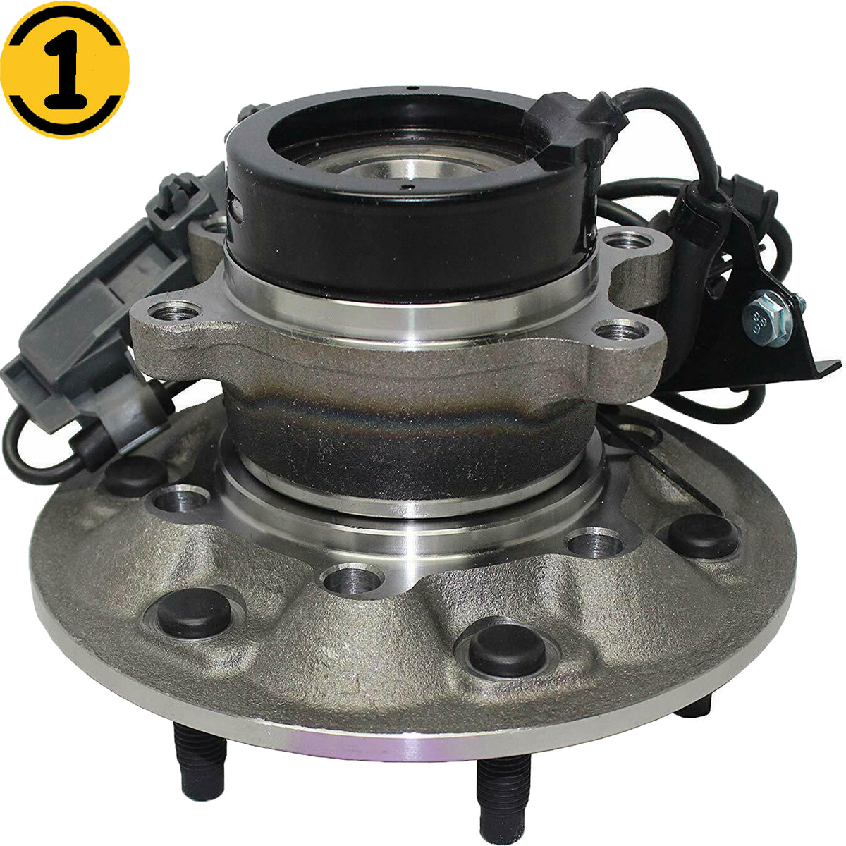 MotorbyMotor 515111 Front Passenger Side Wheel Bearing and Hub Assembly 4WD with 6 Lugs Fits for Chevy Colorado, GMC Canyon, Isuzu I-350 I-370 Hub Bearing(w/ABS-Right (RH) Side) MotorbyMotor