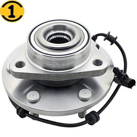 MotorbyMotor 515155 Front Wheel Bearing and Hub Assembly 4WD with 6 Lugs Fits for 2012-2015 Nissan Armada Titan Low-Runout OE Directly Replacement Hub Bearing (w/ABS, 4x4) MotorbyMotor