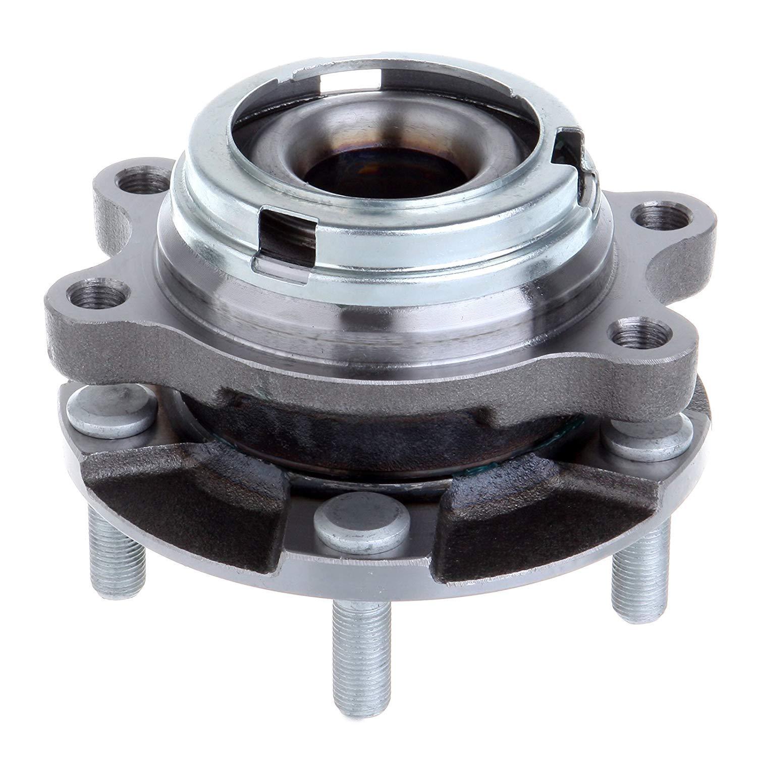 MotorbyMotor HA590125 Front Wheel Bearing and Hub Assembly w/5 Lugs for Infiniti EX35 EX37 FX35 FX37 FX45 FX50 G25 G35 G37 M35 M37 M45 M56 Q40 Q50 Q60 Q70 QX50 QX70 Hub Bearing (AWD) MotorbyMotor